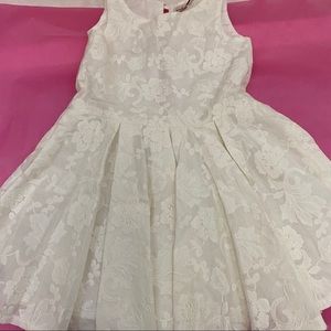 Condor girls white dress Size 4 NWT